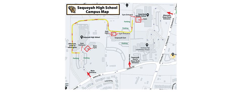 Sequoyah Campus Map